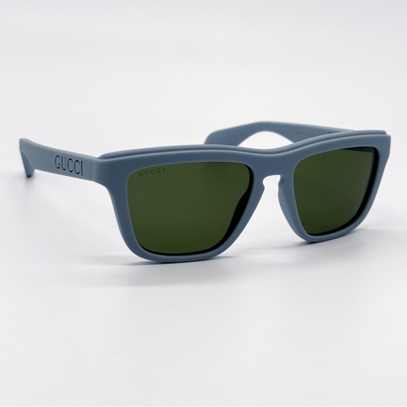 NEW GUCCI GG1571S 003 SQUARE BLUE GREEN MEN SUNGLASSES GUCCI - Picture 5 of 10